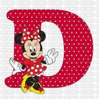image encre lettre D Minnie Disney edited by me - δωρεάν png