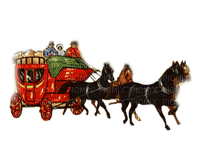 coche caballos navidad  dubravka4 - nemokama png