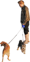 Kaz_Creations Dog Pup Dogs 🐶Man Homme Walking - PNG gratuit