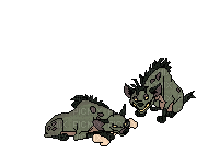 hyenas - Gratis animerad GIF