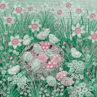 soave background animated vintage spring easter - GIF animasi gratis