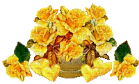 flor amarela - Darmowy animowany GIF