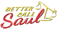 better call saul logo glitter (glitter edit by me) - Free animated GIF