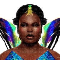 kikkapink african face fairy - ingyenes png