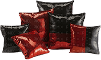 red black pillows - zdarma png