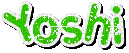 Yoshi text - Бесплатный анимированный гифка