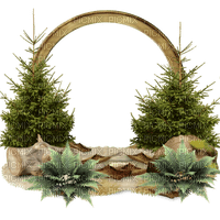 forest frame - 免费PNG