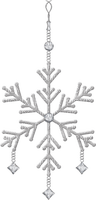 Hanging Snowflake - zdarma png