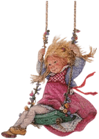 Kaz_Creations  Kids Child Girl On Swing - 免费PNG
