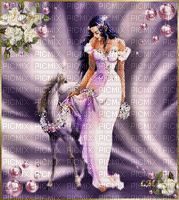 femme violette - Безплатен анимиран GIF