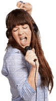 Kaz_Creations Woman-Femme-Singing - png gratis