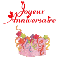 Joyeux Anniversaire - Бесплатный анимированный гифка