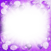 soave frame birthday  balloon purple - фрее пнг