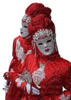 minou-women in red-mask-maschera - png gratis