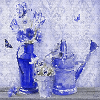 dolceluna background gif animated blue vintage - Бесплатный анимированный гифка
