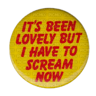 scream now badge - ücretsiz png