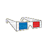 3d glasses - Bezmaksas animēts GIF