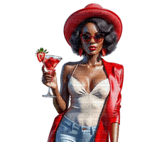 springtimes summer african afro woman - 無料png