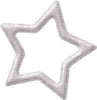 White star frame winter - png gratis
