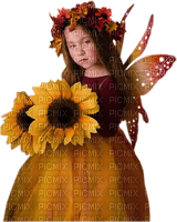 fairy fee elf autumn automne - gratis png