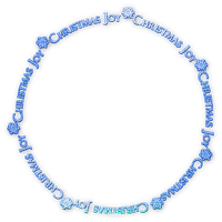 soave text christmas joy deco circle blue - δωρεάν png