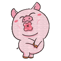 funny pig animated gif - Free animated GIF
