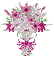 Bouquet de lys "Léa" - ücretsiz png