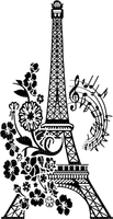 Kaz_Creations Paris Eiffel Tower Colours - бесплатно png