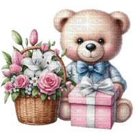 Teddy bear, Valentine's Day. Love. Birthday. Leila - gratis png