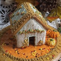 Autumn Gingerbread House - nemokama png
