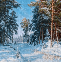 Rena Hintergrund Wald Forest Background Winter - png ฟรี