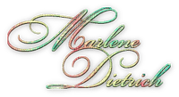 soave text Marlene Dietrich pink green yellow - gratis png