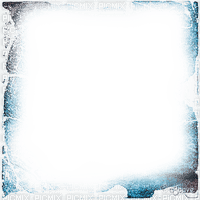 soave frame winter shadow white  blue brown - Free PNG