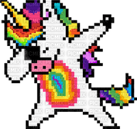 dabbing unicorn - png gratuito