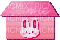 pink home button rabbit bunny - Бесплатный анимированный гифка