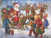 Weihnachtsmann, Kinder, Vintage - zadarmo png