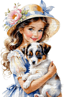 loly33 enfant chien printemps - бесплатно png