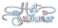 soave text hot summer blue brown - zdarma png