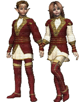 couple elfes - Darmowy animowany GIF
