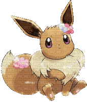 pokemon eevee brown beige animated - Δωρεάν κινούμενο GIF