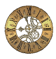 clock steampunk gif  horloge