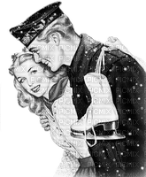 soave couple vintage  skating ice winter - δωρεάν png