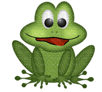 Kaz_Creations Deco Cute Green Frog Colours - PNG gratuit