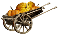 Wheelbarrow with Pumpkins-RM - ilmainen png