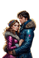 loly33 couple hiver - kostenlos png