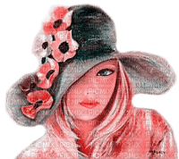 Y.A.M._Vintage Lady woman hat - PNG gratuit