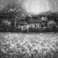 Y.A.M._Landscape black-white - Ilmainen animoitu GIF