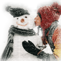 loly33 bonhomme de neige femme - PNG gratuit