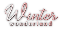 soave text winter wonderland pink - besplatni png