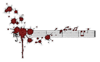 bloody music note - Zdarma animovaný GIF